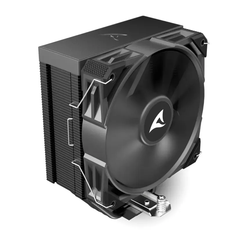 Cooler de CPU a ar Sharkoon A40, 12 cm, preto, 500–1800 rpm, 121,55 m³/h