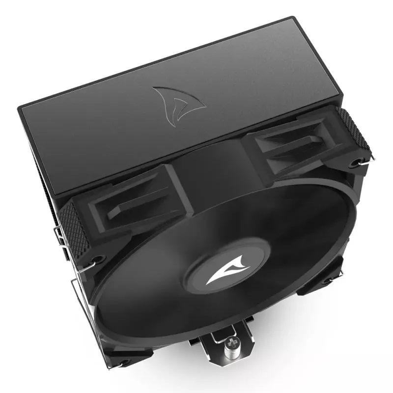 Cooler de CPU a ar Sharkoon A40, 12 cm, preto, 500–1800 rpm, 121,55 m³/h