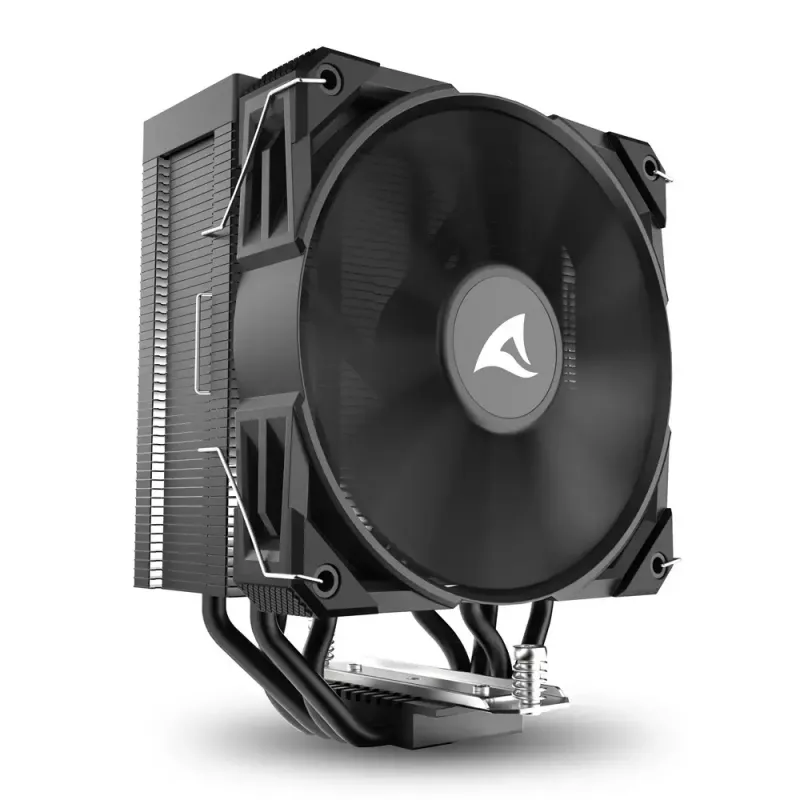Cooler de CPU a ar Sharkoon A40, 12 cm, preto, 500–1800 rpm, 121,55 m³/h