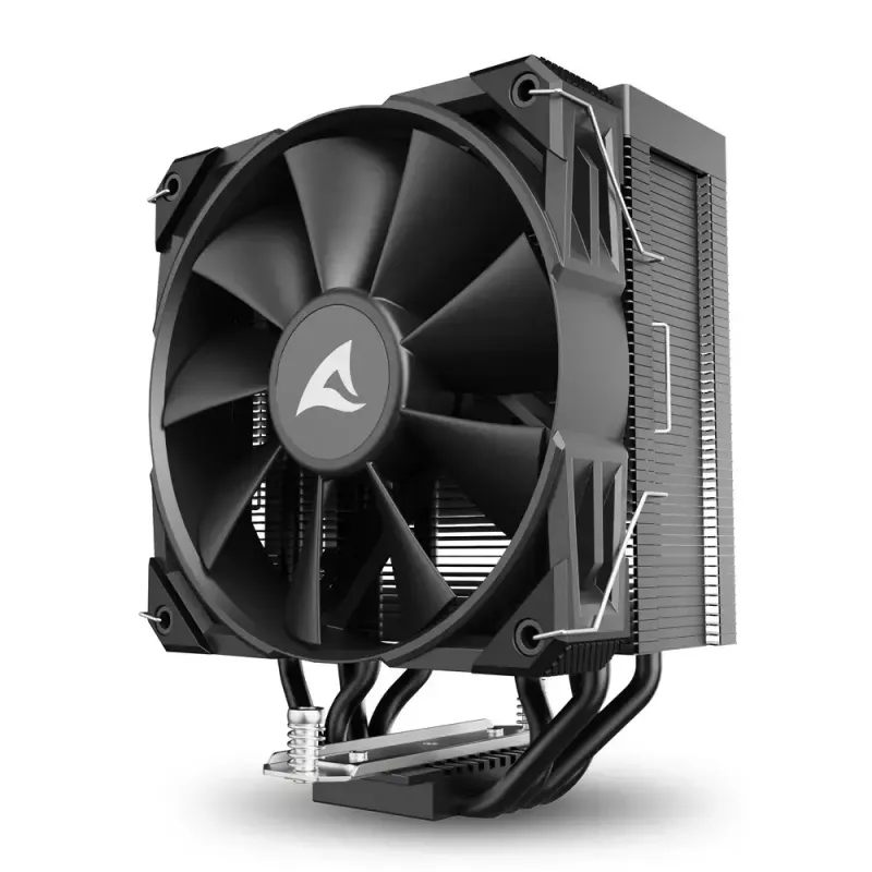 Cooler de CPU a ar Sharkoon A40, 12 cm, preto, 500–1800 rpm, 121,55 m³/h