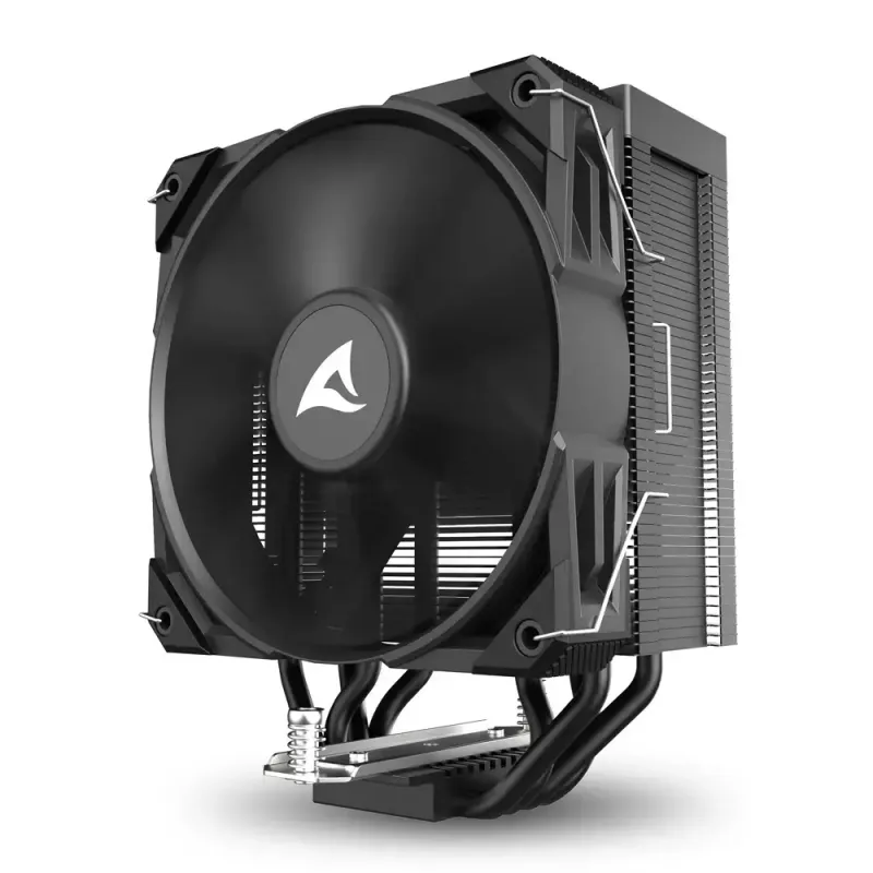 Cooler de CPU a ar Sharkoon A40, 12 cm, preto, 500–1800 rpm, 121,55 m³/h