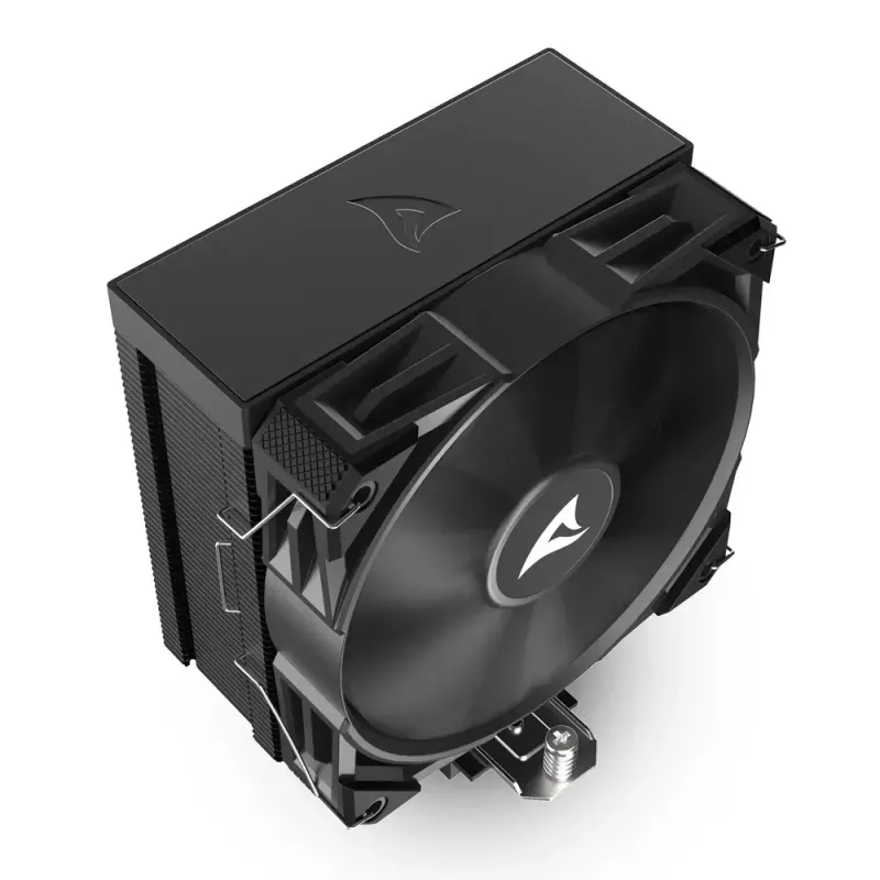 Cooler de CPU a ar Sharkoon A40, 12 cm, preto, 500–1800 rpm, 121,55 m³/h