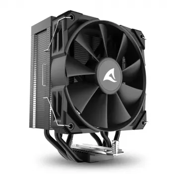 Cooler de CPU a ar Sharkoon A40, 12 cm, preto, 500–1800 rpm, 121,55 m³/h