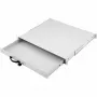 Unidade de gaveta Equip com fechadura gaveta 19' 1U RAL7035 cinzento claro
