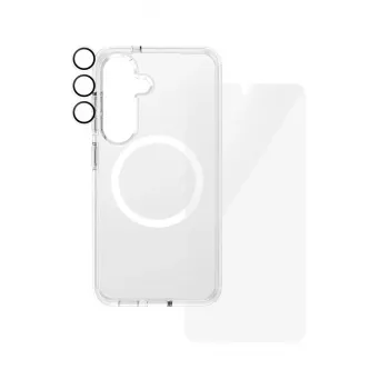 PanzerGlass ® | CARE by ® Flagship pacote 3-em-1 Samsung Galaxy S25
