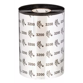 Fita de transferência térmica cera-resina Zebra 3200 450 m preto