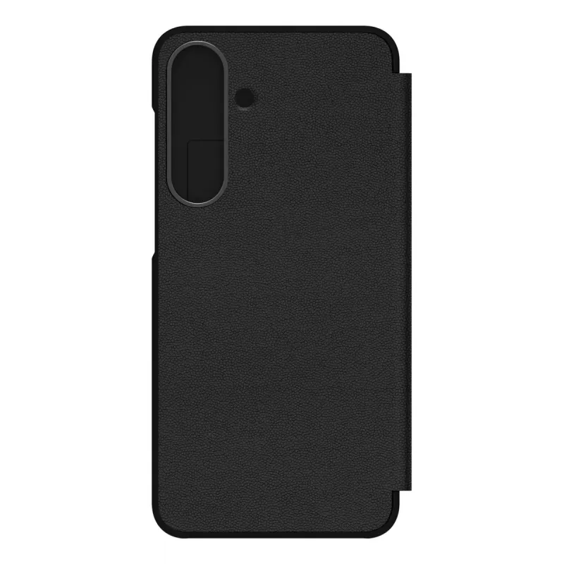 Capa flip Samsung Galaxy S25 FE 6,7 polegadas preto monocromático