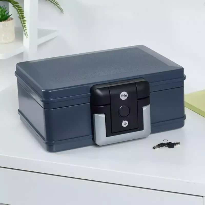Cofre portátil Yale YFWC/155/KB1 6,9 L cinzento 2 chaves