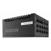 Fonte de alimentação ASUS Pro WS 3000 W ATX 3.1 80 PLUS Platinum totalmente modular, 20+4 pinos, 4×16 pinos PCIe, 12×SATA, preto
