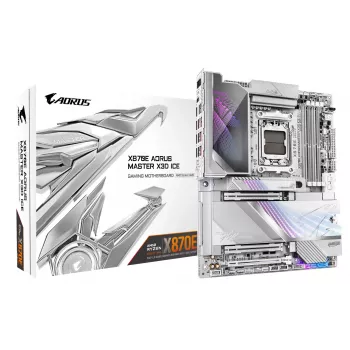 Placa-mãe GIGABYTE X870E AORUS MASTER X3D ICE, AMD AM5, ATX
