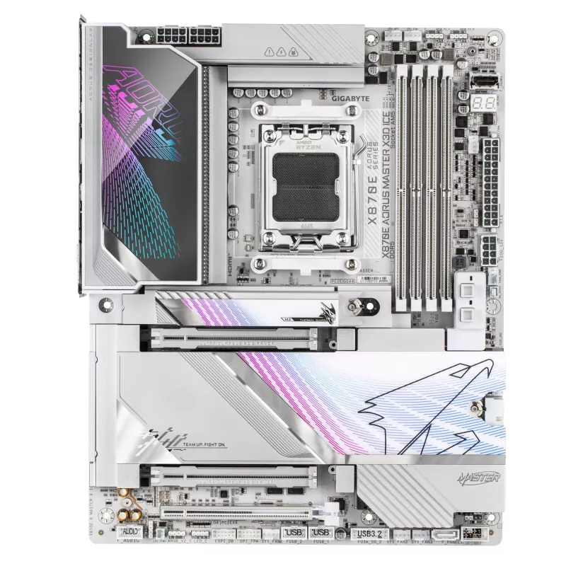 Placa-mãe GIGABYTE X870E AORUS MASTER X3D ICE, AMD AM5, ATX