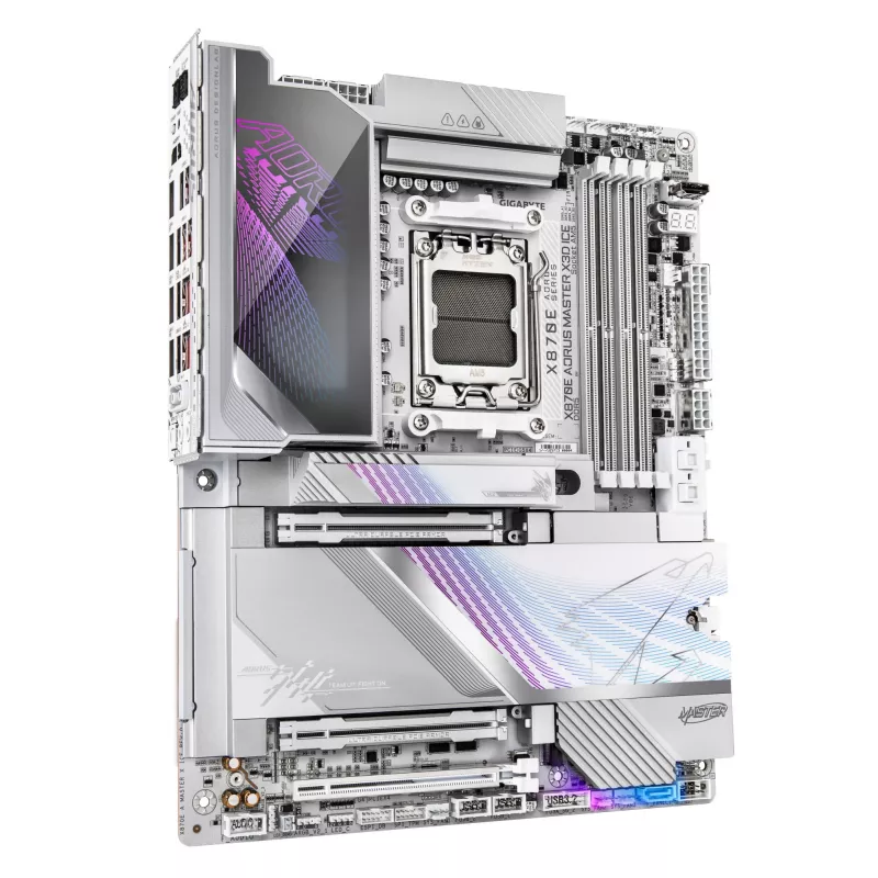 Placa-mãe GIGABYTE X870E AORUS MASTER X3D ICE, AMD AM5, ATX
