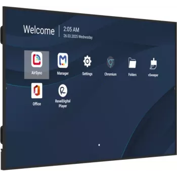 Ecrã comercial 4K profissional de 98 polegadas VIEWSONIC CDE9831-1C, 3840x2160, 500 cd/m², Android 14, 24/7