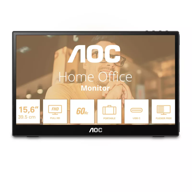 AOC 16T3EA TV/Monitor portátil preto 39,6 cm (15,6