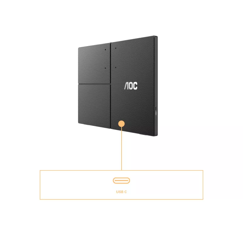 AOC 16T3EA TV/Monitor portátil preto 39,6 cm (15,6