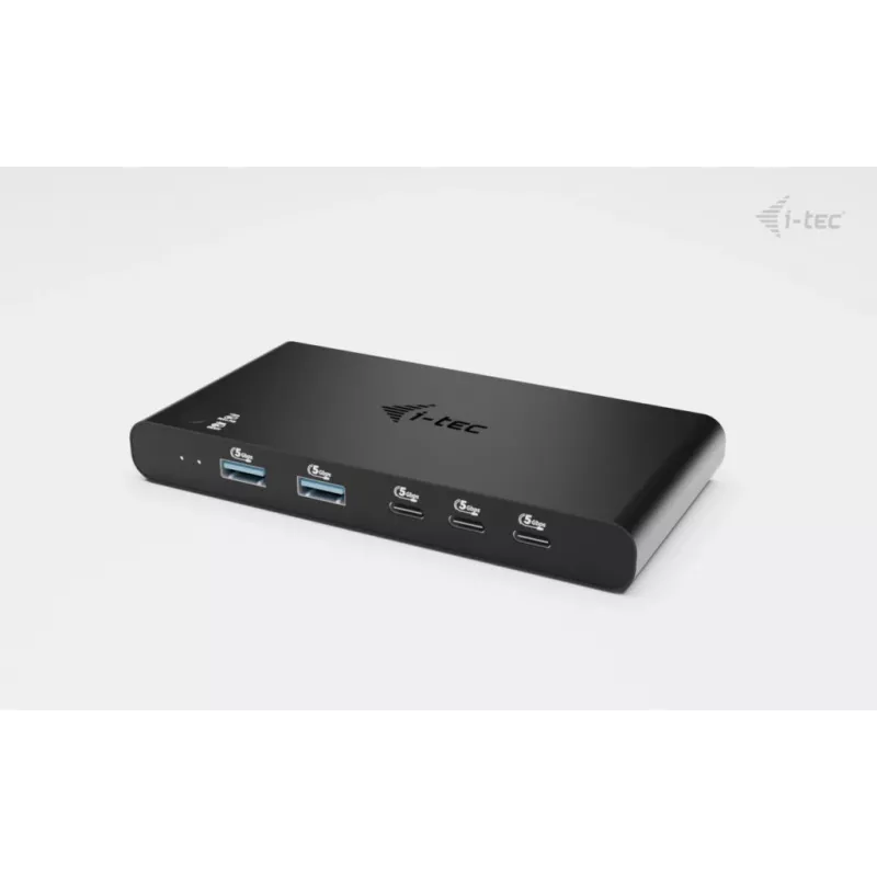 Estação de acoplamento KVM i-tec para 2 hosts HDMI, interface host USB-C, PD 2×100W, 4K@60Hz, 2×USB-A