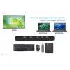 Estação de acoplamento KVM i-tec para 2 hosts HDMI, interface host USB-C, PD 2×100W, 4K@60Hz, 2×USB-A