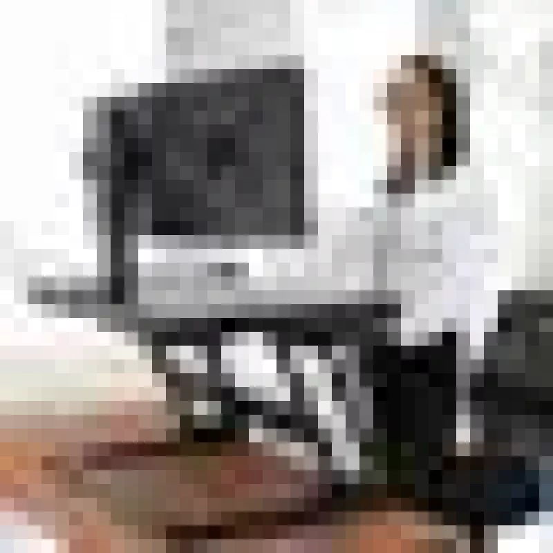 Suporte conversor de secretária ERGOTRON WorkFit-T preto — estrutura em aço inoxidável, altura 380 mm, carga máxima 15,9 kg