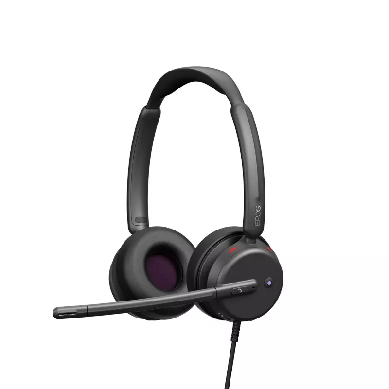 EPOS IMPACT 400 MS UC Duo ANC auscultadores com microfone com fio, USB-C+A, binaurais, cabo de 2 m, 125 g (1001494)