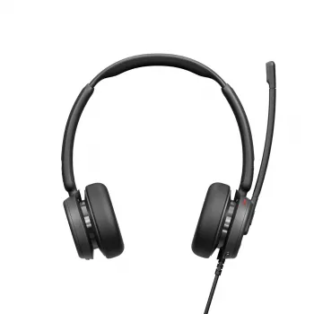 Auscultadores com fios EPOS IMPACT 400 MS UC ANC USB-C+A — supra-aurais, 20–20000 Hz, cabo de 2 m, 129 g, preto