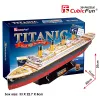 CubicFun T4011H Titanic Big puzzle 3D, 113 peças
