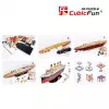 CubicFun T4011H Titanic Big puzzle 3D, 113 peças
