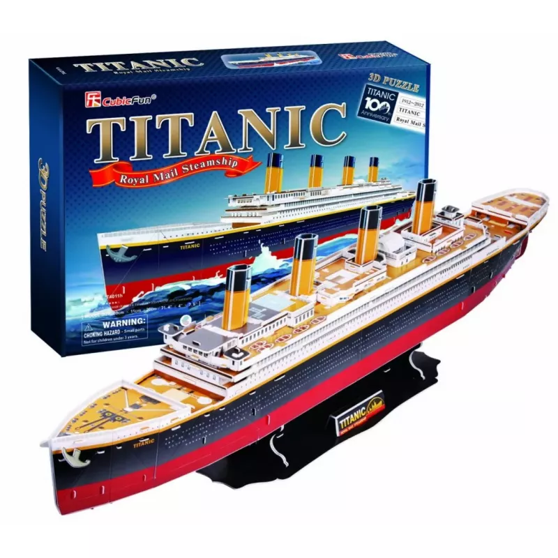 CubicFun T4011H Titanic Big puzzle 3D, 113 peças
