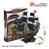 Puzzle 3D navio pirata 'Queen Anne's Revenge' modelo T4005H, kit de montagem em cartão CubicFun
