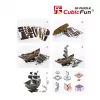 Puzzle 3D navio pirata 'Queen Anne's Revenge' modelo T4005H, kit de montagem em cartão CubicFun