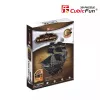 Puzzle 3D navio pirata 'Queen Anne's Revenge' modelo T4005H, kit de montagem em cartão CubicFun