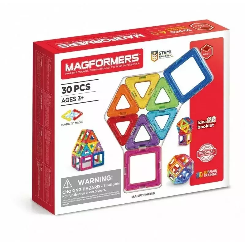 Magformers Magnetic Blocks conjunto básico de 30 peças da MAGFORMERS — brinquedo de construção magnético de 30 peças
