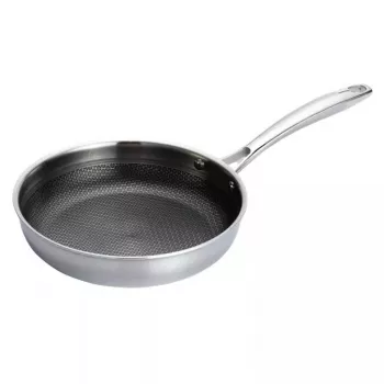 Frigideira multiusos Maestro MR-1224-28 28 cm, corpo de aço inoxidável de três camadas, antiaderente, adequada para indução