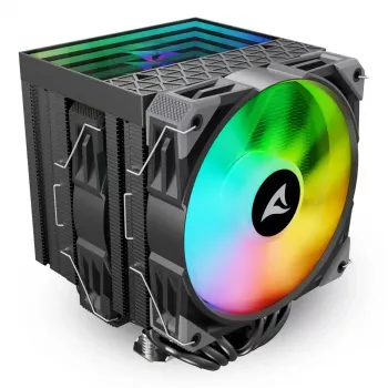 Arrefecedor de ar Sharkoon A60 RGB 12 cm 500–1800 rpm preto