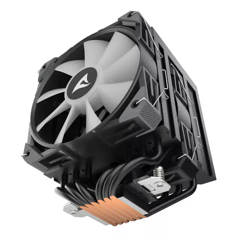Arrefecedor de ar Sharkoon A60 RGB 12 cm 500–1800 rpm preto
