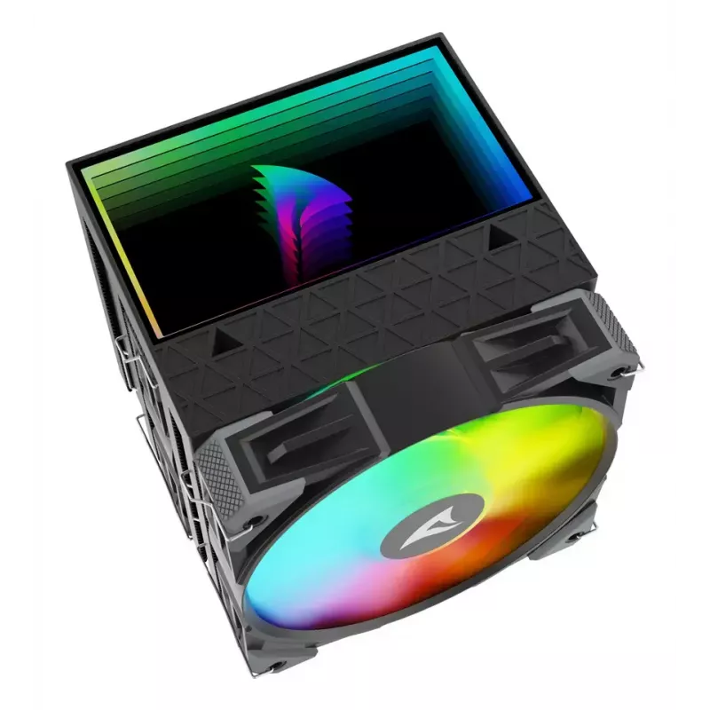 Arrefecedor de ar Sharkoon A60 RGB 12 cm 500–1800 rpm preto