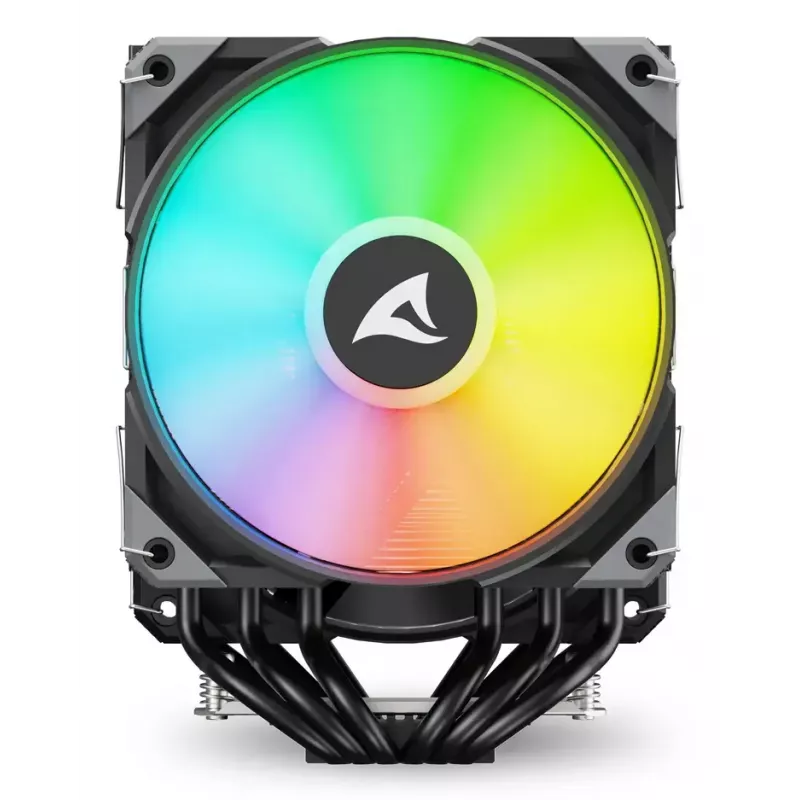 Arrefecedor de ar Sharkoon A60 RGB 12 cm 500–1800 rpm preto