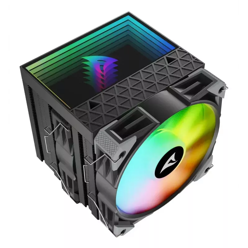 Arrefecedor de ar Sharkoon A60 RGB 12 cm 500–1800 rpm preto