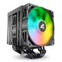 Arrefecedor de ar Sharkoon A60 RGB 12 cm 500–1800 rpm preto