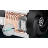 Arrefecedor de CPU para servidor 4U Arctic Freezer 4U‑M Rev. 2 — ventoinha de 120 mm, fluxo de ar 122,16 m³/h, rolamento de esferas duplo, 156×124×145 mm, TDP 350 W