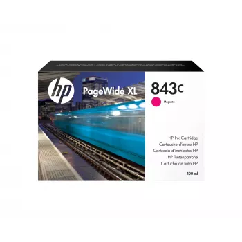HP 843C 400 ml magenta cartucho de tinta PageWide XL – tinta pigmentada