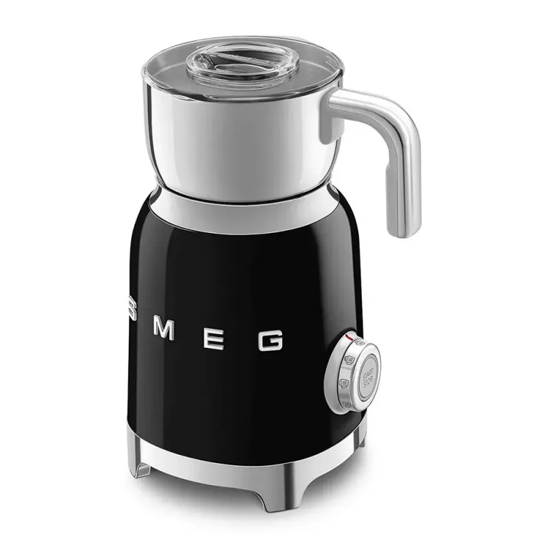 Espumador/aquecedor de leite Smeg MFF11BLEU automático preto 500W