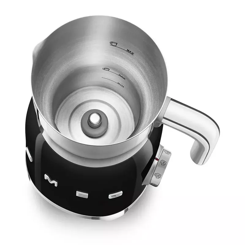 Espumador/aquecedor de leite Smeg MFF11BLEU automático preto 500W