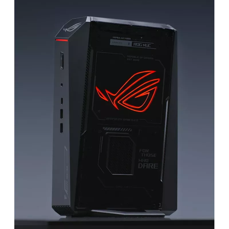 Mini PC ASUS ROG NUC RNUC15JNK9X489A2 — Intel Core Ultra 9 275HX, 32 GB DDR5, 1 TB SSD, NVIDIA GeForce RTX 5070, Windows 11 Home, preto