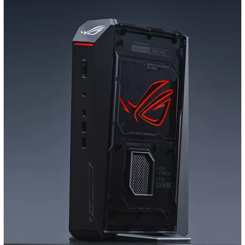 Mini PC ASUS ROG NUC RNUC15JNK9X489A2 — Intel Core Ultra 9 275HX, 32 GB DDR5, 1 TB SSD, NVIDIA GeForce RTX 5070, Windows 11 Home, preto