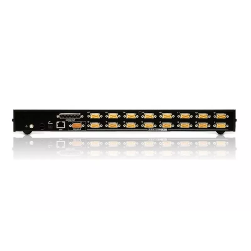 ATEN Switch KVM USB/PS/2 VGA de 16 portas sobre IP com porta periférica USB