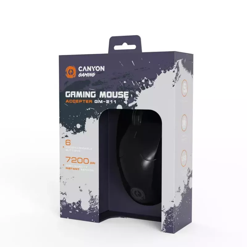 Rato Canyon Gaming Accepter retroiluminação RGB CND-SGM211 USB