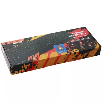 Teclado gaming mecânico CANYON Hazard GK-6 RGB com fio Preto layout US/RU