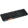 Canyon Hazard GK-6 teclado gaming multimédia com fios, RGB, 104 teclas, US/RU, preto