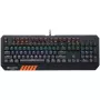 Canyon Hazard GK-6 teclado gaming multimédia com fios, RGB, 104 teclas, US/RU, preto
