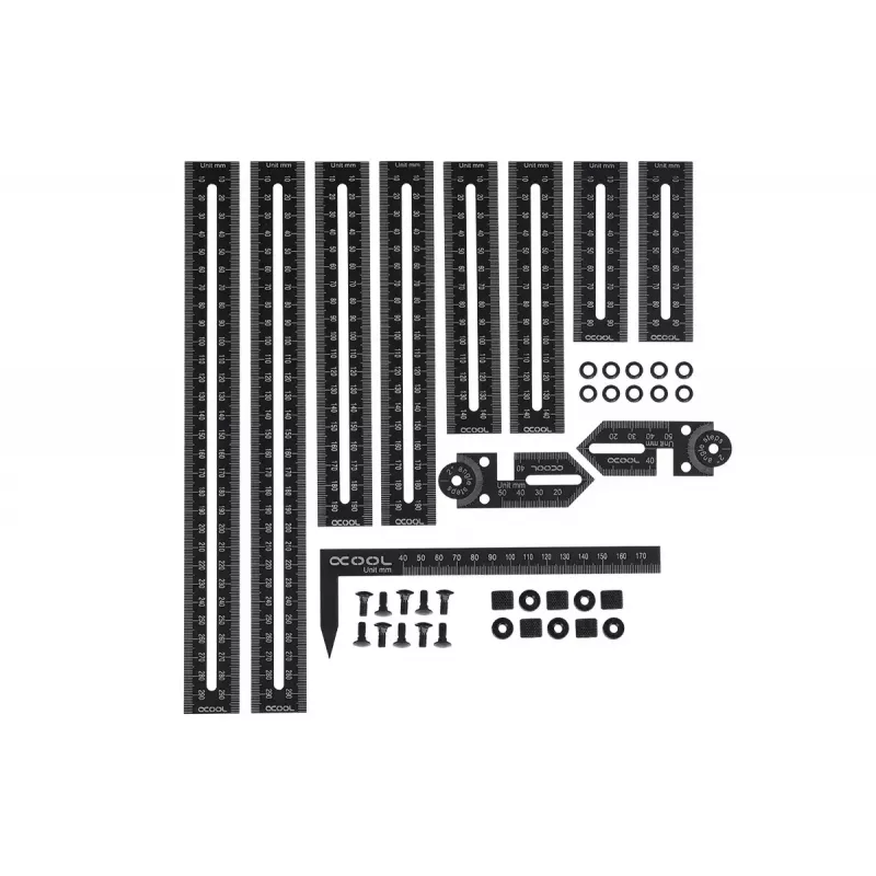 Alphacool Eiskoffer Professional Kit de dobragem e medição para Hardtube